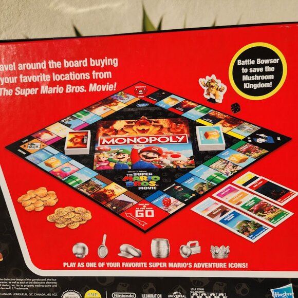 NEW Monopoly Super Mario Movie Edition Board Game Nintendo Bowser CHRISTMAS GIFT - Picture 7 of 16